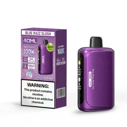 Horizon Disposable Vape Blue Razz Slush Horizon 100K Disposable Vape (5%, 100000 Puffs)