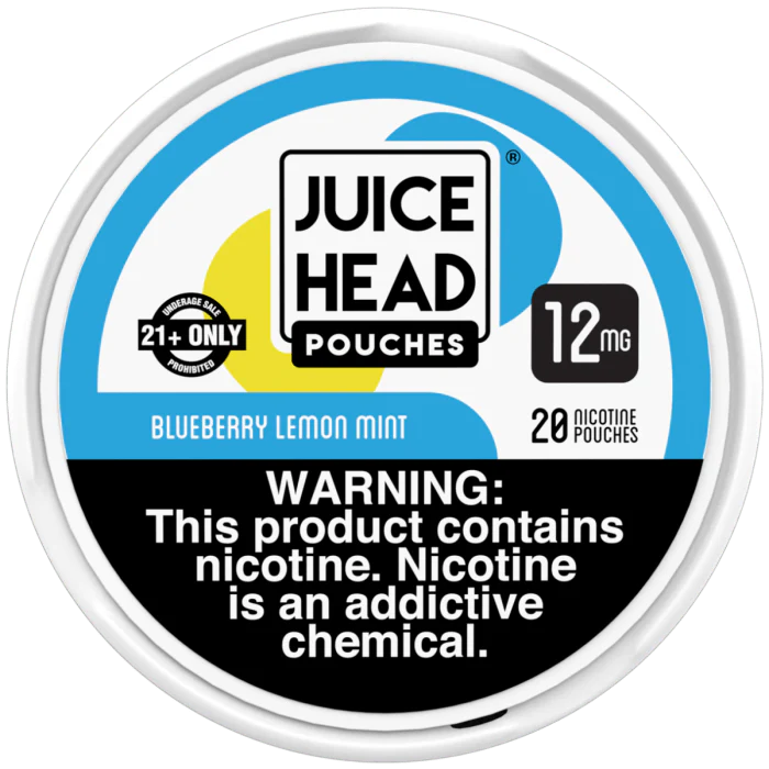 Juice Head Cigarette Solutions 12mg / Blueberry Lemon Mint' Juice Head Nicotine Pouches
