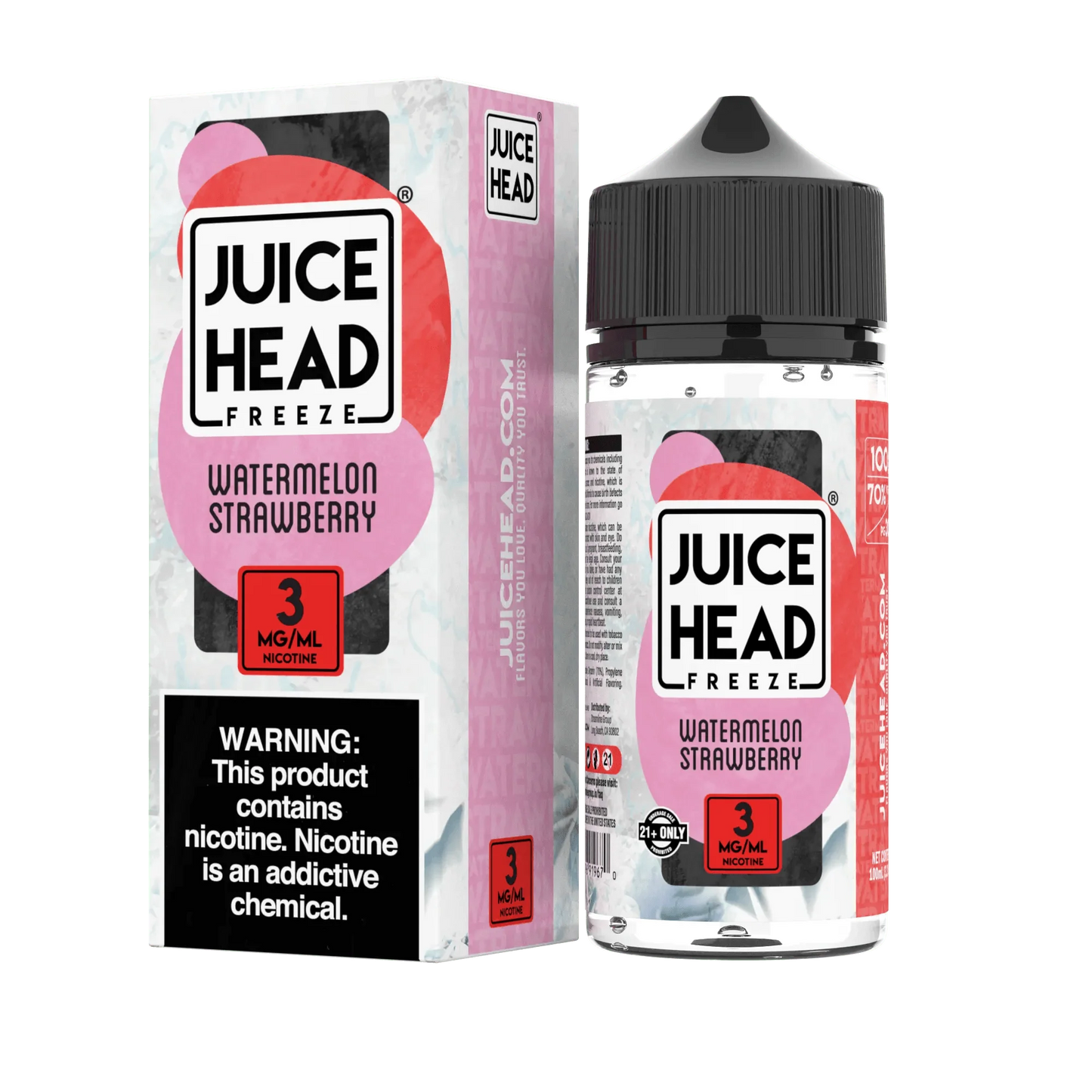 Juice Head Juice Juice Head Synthetic FREEZE Watermelon Strawberry 100ml Vape Juice