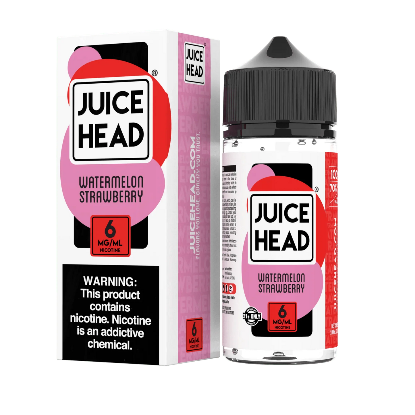 Juice Head Juice Juice Head Synthetic Watermelon Strawberry 100ml Vape Juice