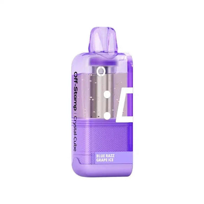 Lost Mary Disposable Vape Blue Razz Grape Ice Off-Stamp X-CUBE Crystal 25K Disposable Pod (5%, 25000 Puffs)