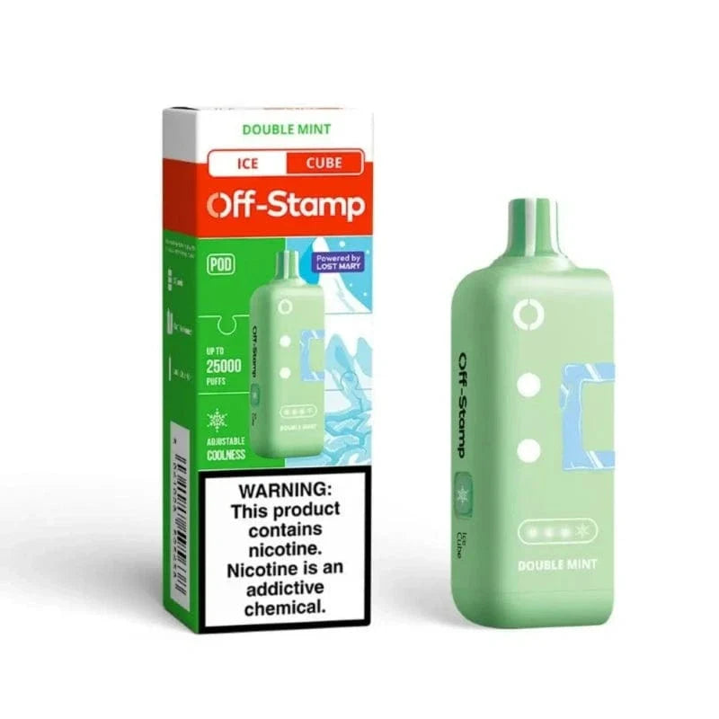 Lost Mary Disposable Vape Double Mint Off-Stamp X-CUBE Ice 25K Disposable Pod (5%, 25000 Puffs)