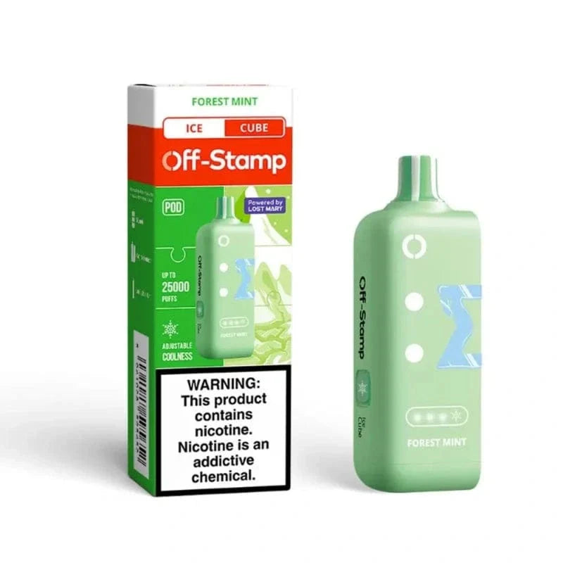 Lost Mary Disposable Vape Forest Mint Off-Stamp X-CUBE Ice 25K Disposable Pod (5%, 25000 Puffs)