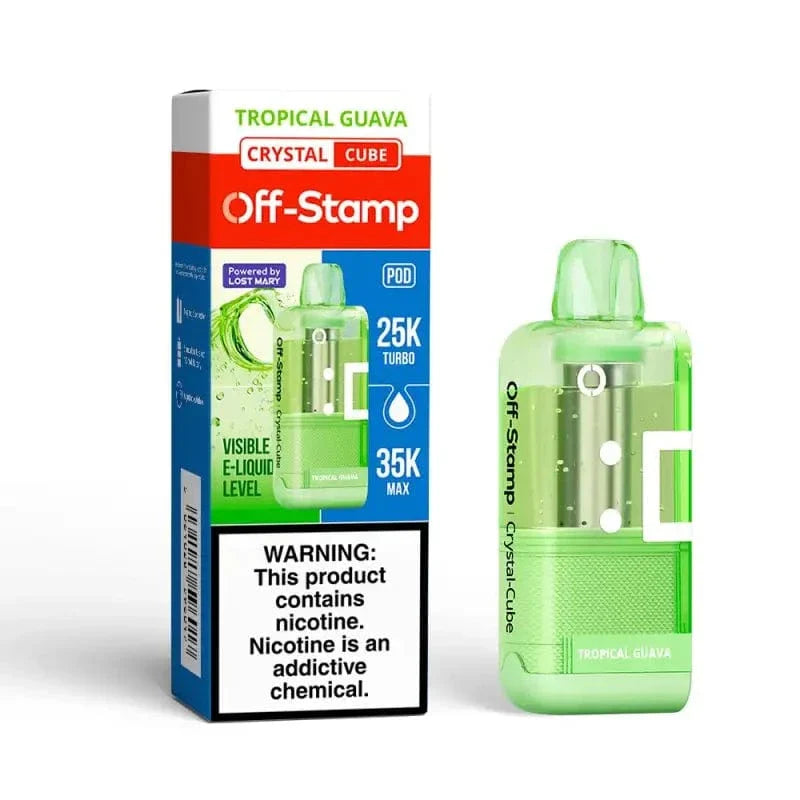Lost Mary Disposable Vape Tropical Guava Off-Stamp X-CUBE Crystal 25K Disposable Kit (5%, 25000 Puffs)