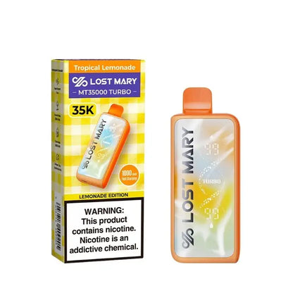 Lost Mary Disposable Vape Tropical Lemon Lost Mary MT35000 Turbo Disposable Vape (5%, 35000 Puffs)