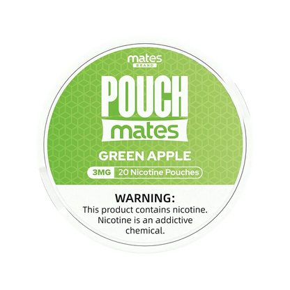 Mates Cigarette Solutions Green Apple / 3mg Mates Nicotine Pouches
