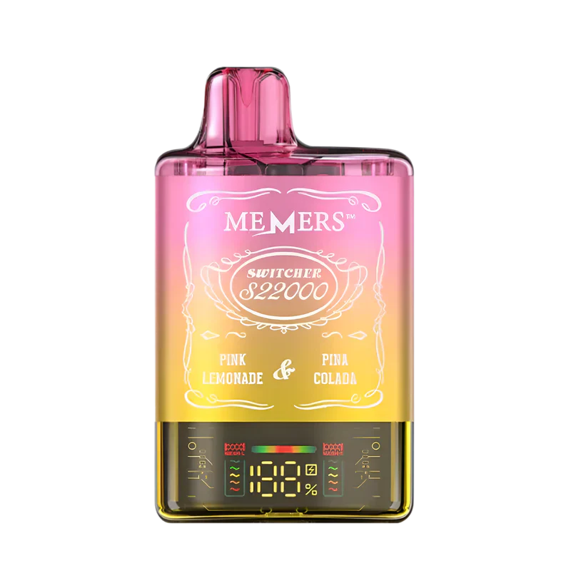 Memers switcher s22000 disposable vape pink lemonade pina colada