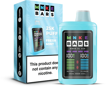 Vapetasia Disposable Vape Fresh Mint (0%) MNKE Bars XL 25K Disposable Vape (5%, 25000 Puffs)