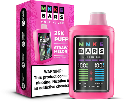 MNKE Bars XL 25K Disposable Vape Straw Melon Flavor