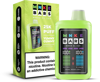 MNKE Bars XL 25K Disposable Vape Yummy Gummy Flavor