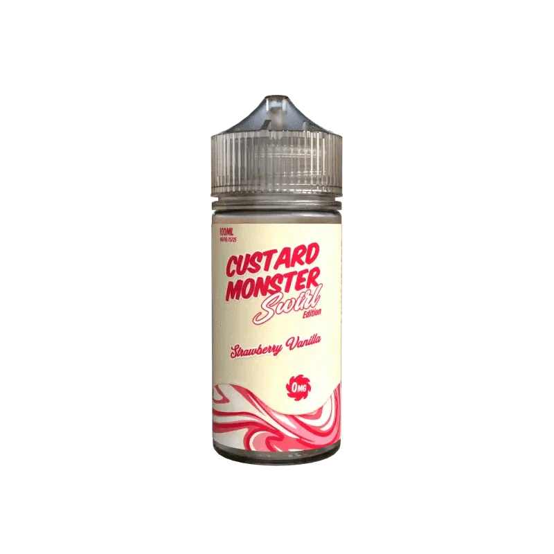 Monster Vape Labs Juice 0MG Custard Monster NTD Strawberry Vanilla Swirl Edition 100ml