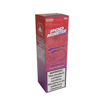 Monster Vape Labs Juice Pod Monster Salts Cranberry Grape Synthetic Vape Juice 60ml