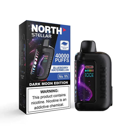 North Disposable Vape Blueberry Watermelon North Stellar Dark Moon Edition 40K Disposable Vape (5%, 40000 Puffs)