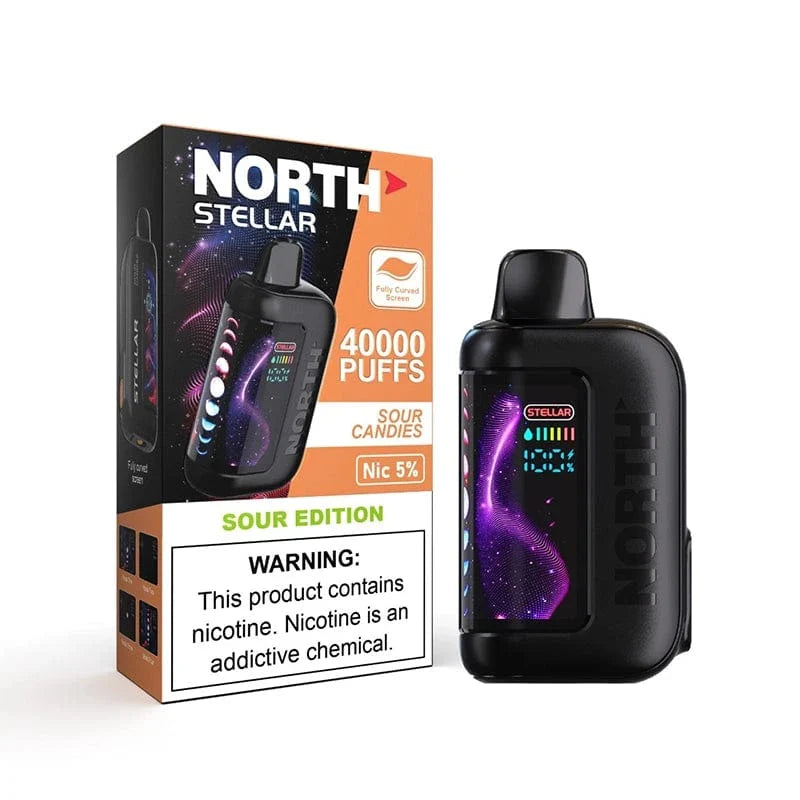 North Disposable Vape Sour Candies (Sour Edition) North Stellar Dark Moon Edition 40K Disposable Vape (5%, 40000 Puffs)