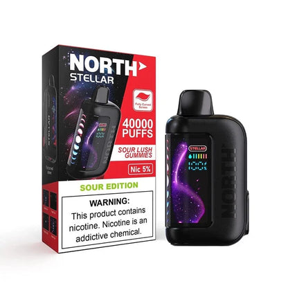 North Disposable Vape Sour Lush Gummies (Sour Edition) North Stellar Dark Moon Edition 40K Disposable Vape (5%, 40000 Puffs)