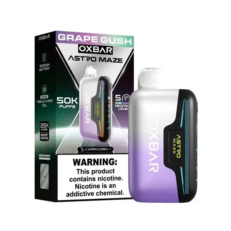 OXBAR Disposable Vape Grape Gush OXBAR ASTRO MAZE 50K NIC Control Disposable Vape (5%, 50000 Puffs)