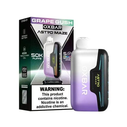 OXBAR Disposable Vape Grape Gush OXBAR ASTRO MAZE 50K NIC Control Disposable Vape (5%, 50000 Puffs)