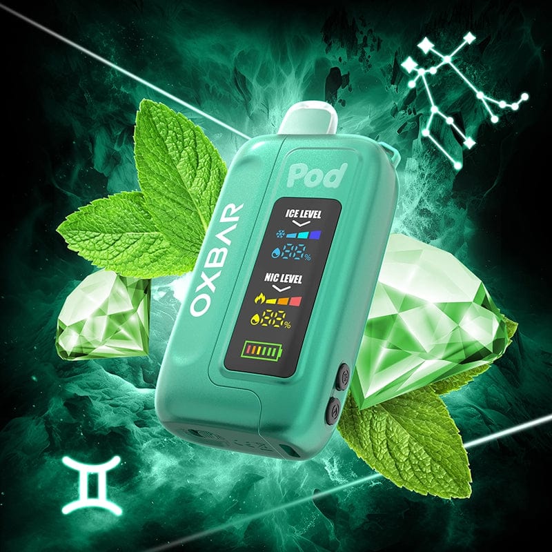OXBAR Disposable Vape Jewel Mighty Mint OXBAR x Pod Juice ICE-NIC Control 35K Disposable Vape (5%, 35000 Puffs)