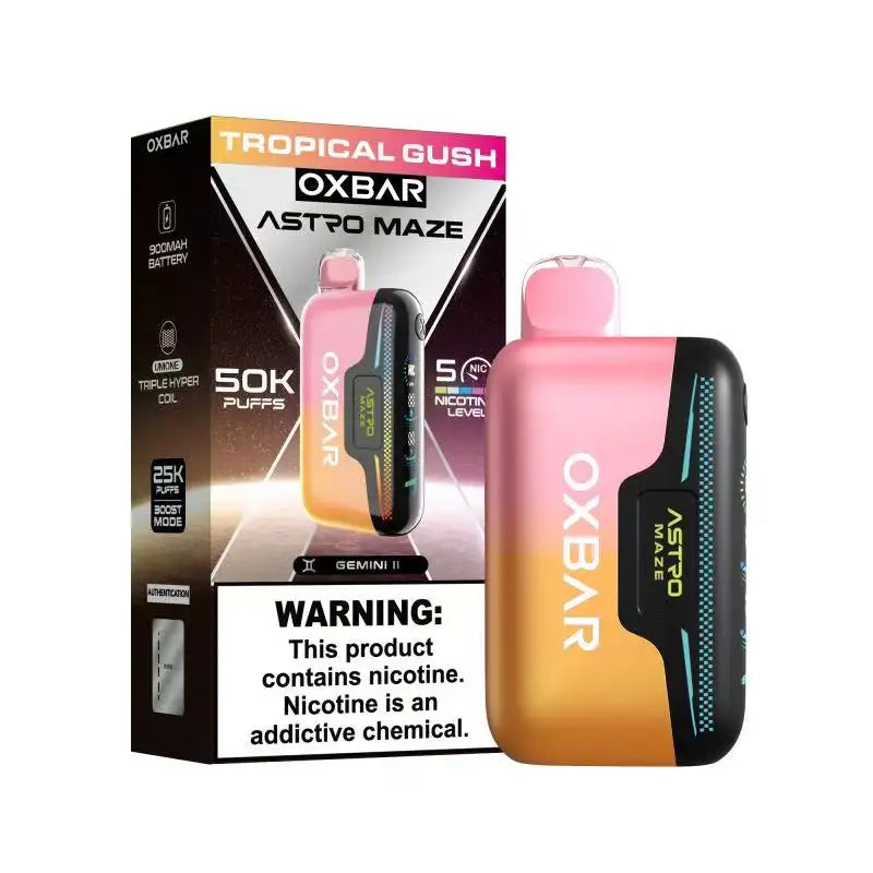 OXBAR Disposable Vape Tropical Gush OXBAR ASTRO MAZE 50K NIC Control Disposable Vape (5%, 50000 Puffs)