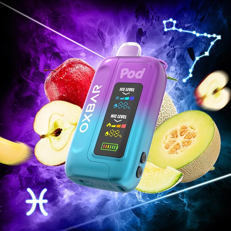 OXBAR Disposable Vape Watermelon Apple Gush OXBAR x Pod Juice ICE-NIC Control 35K Disposable Vape (5%, 35000 Puffs)
