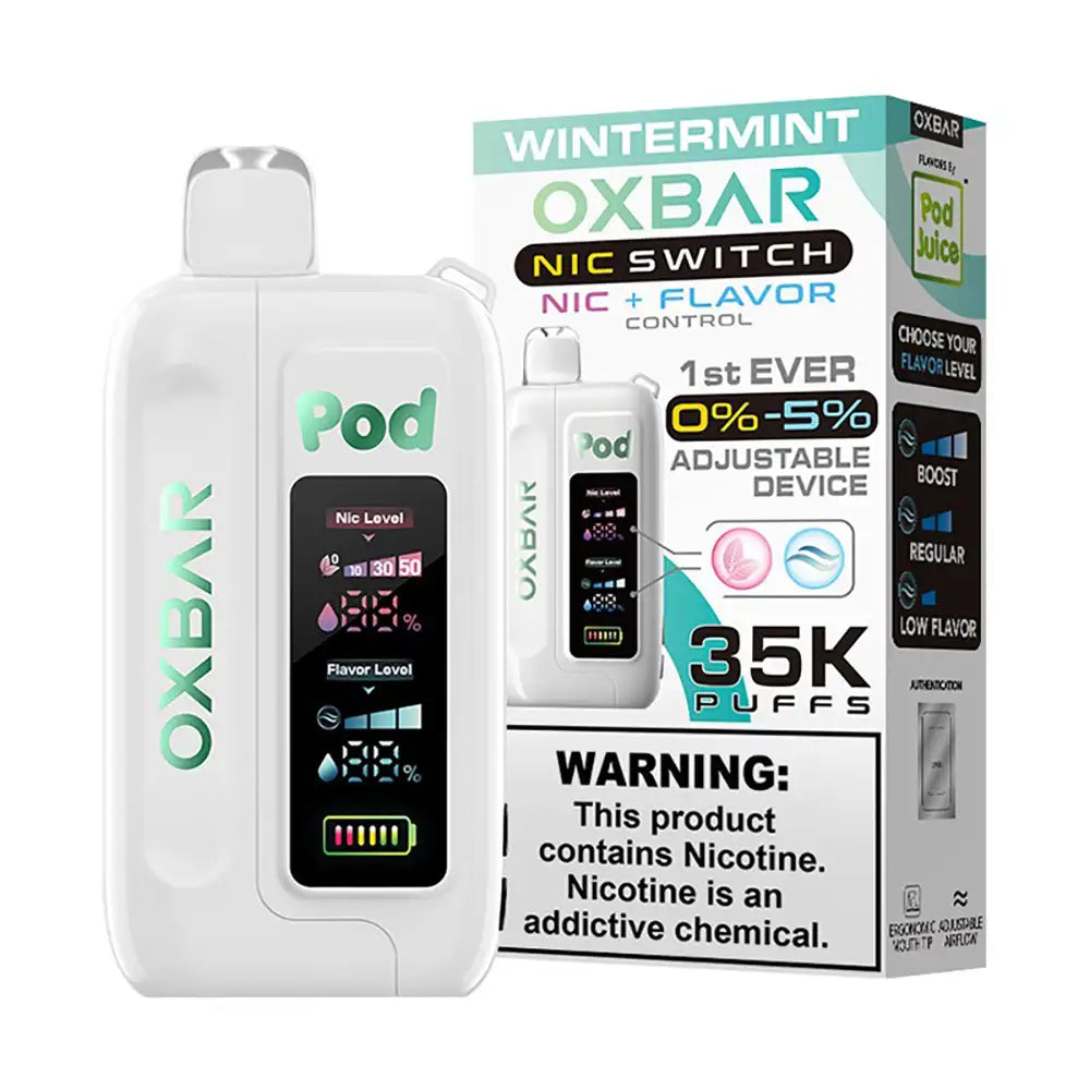Oxbar-pod-juice-nic-switch-35000-disposable-wintermint