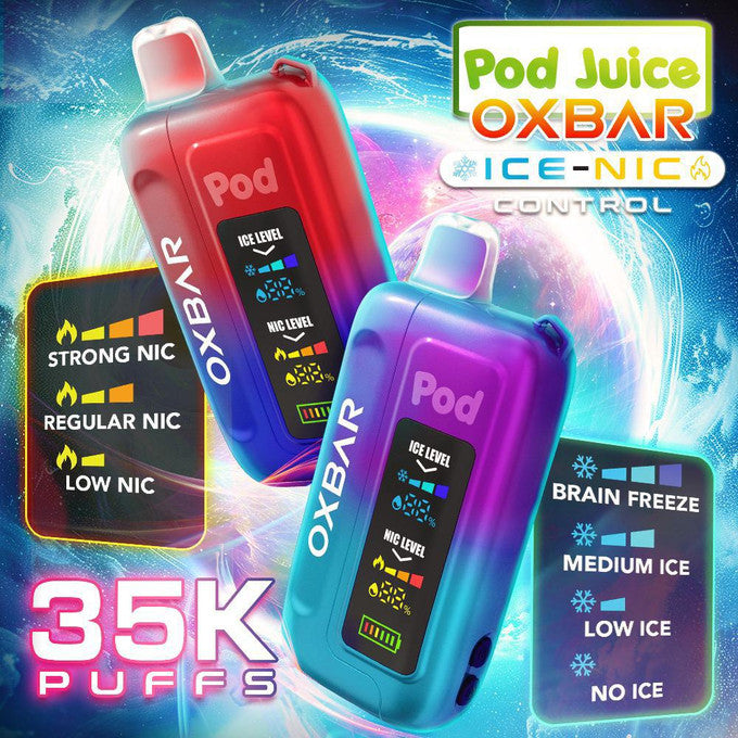 OXBAR X Pod Juice ICE-NIC 35K Disposable Vape 35000 Puffs