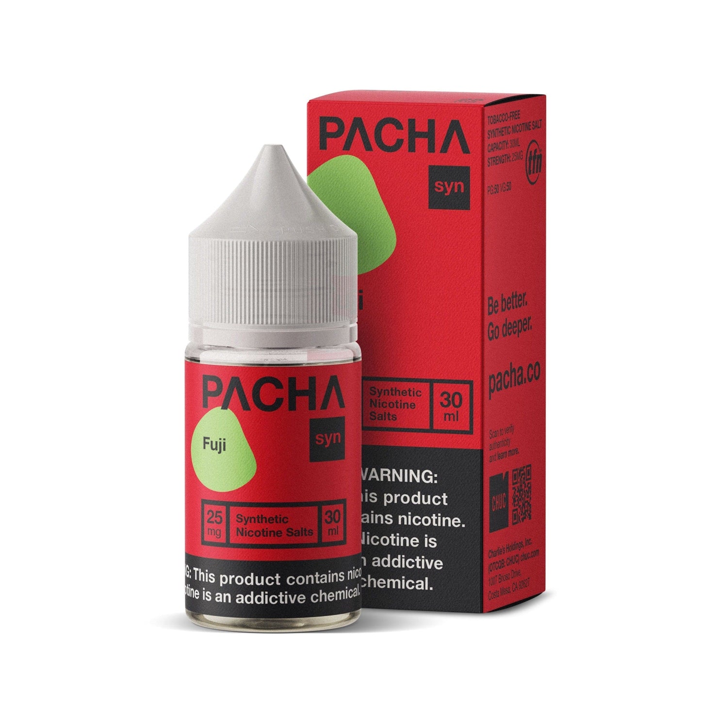 Pachamama 25MG 🎁 Pacha Syn Fuji 30ml Nic Salt Vape Juice (100% off)