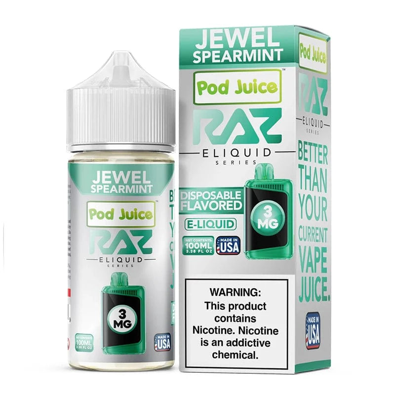 Pod Juice Juice Pod Juice x RAZ Jewel Spearmint Synthetic Vape Juice 100ml