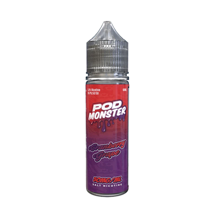 Monster Vape Labs Juice 50MG Pod Monster Salts Cranberry Grape Synthetic Vape Juice 60ml