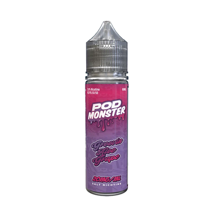 Monster Vape Labs Juice 20MG Pod Monster Salts Groovin Aloe Grape Synthetic Vape Juice 60ml