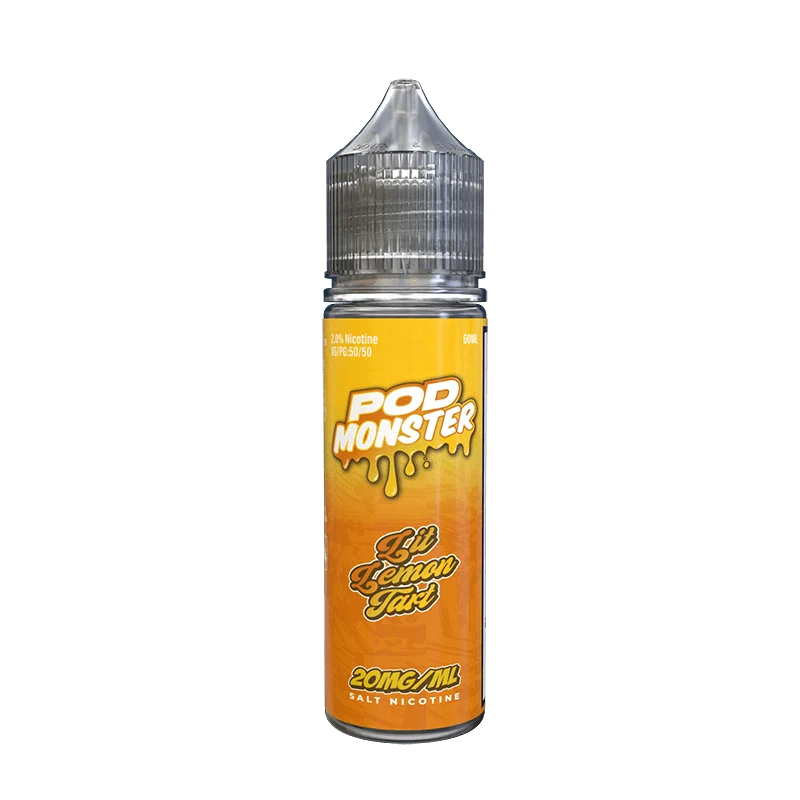 Monster Vape Labs Juice 20MG Pod Monster Salts Lit Lemon Tart Synthetic Vape Juice 60ml