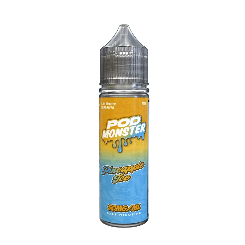 Pod monster salts pineapple ice synthetic vape juice 60ml 50mg