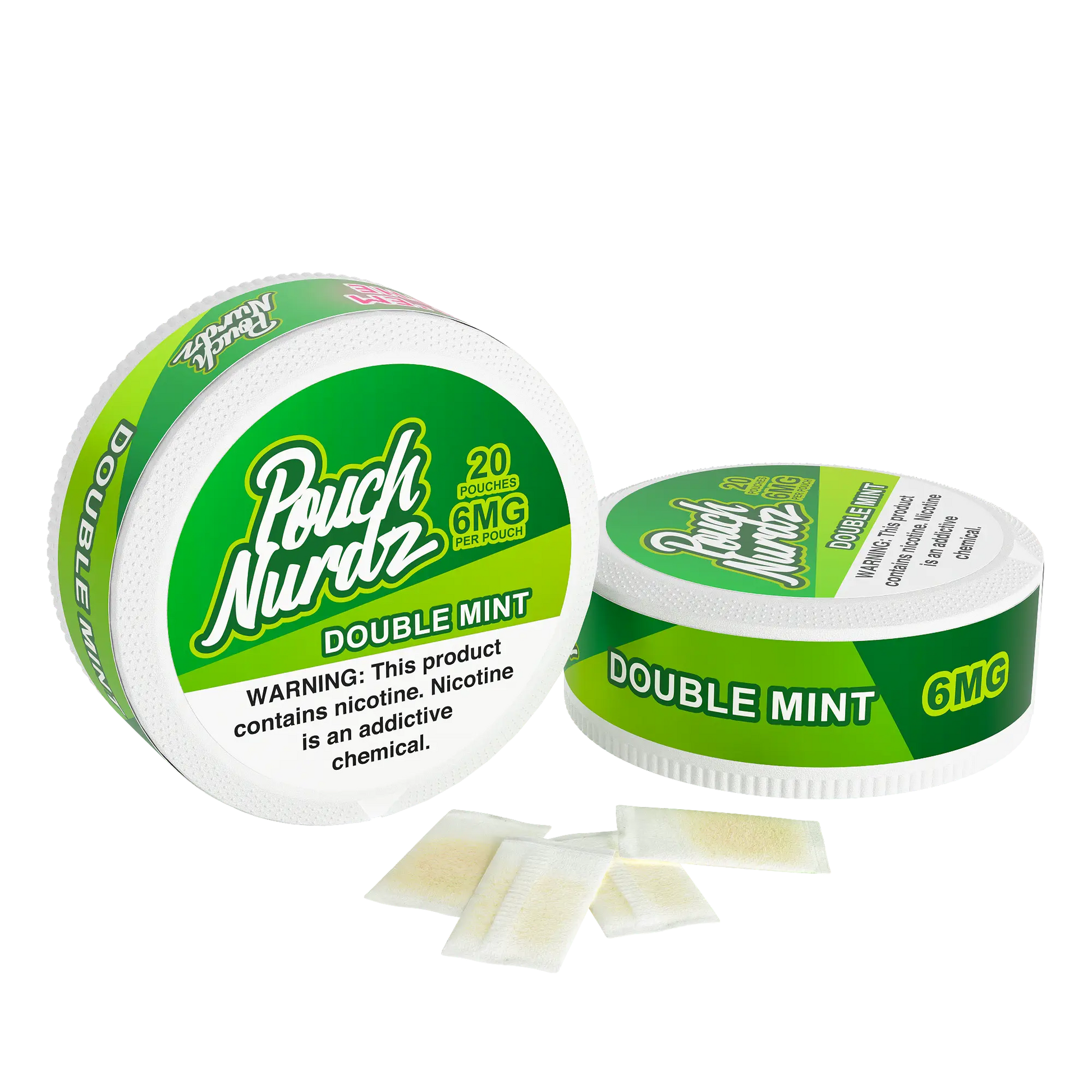 Pouch nurdz nicotine pouches double mint 6mg