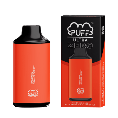 Puff Bar Disposable Vape Mandarin Orange Sorbet Puff Bar Ultra Zero 8000 Disposable Vape (0%, 8000 Puffs)