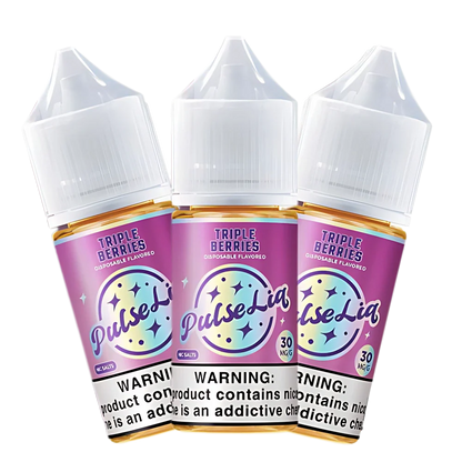 Pulse Liq Nic Salt Vape Juice Triple Berries 30ml (Sale)