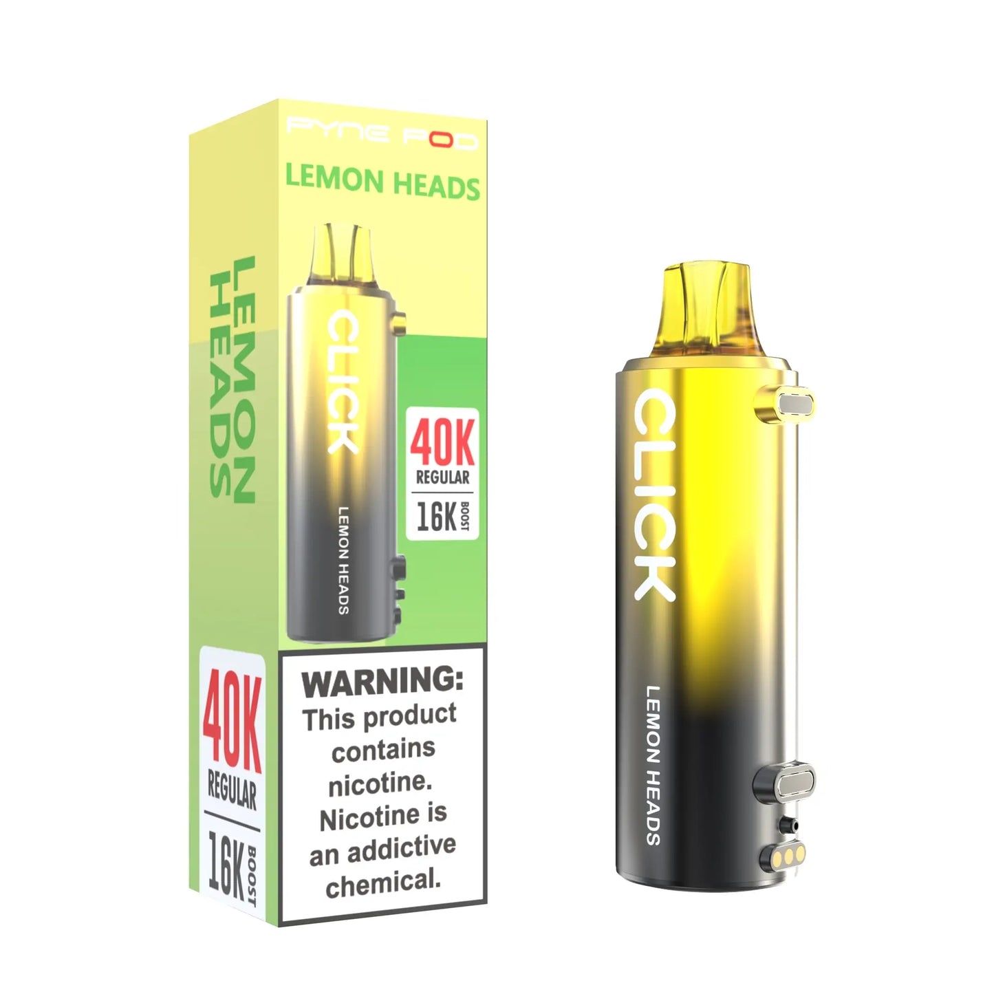 Pyne Pod Click 40K Disposable Vape Pod (Requires Kit For Use)