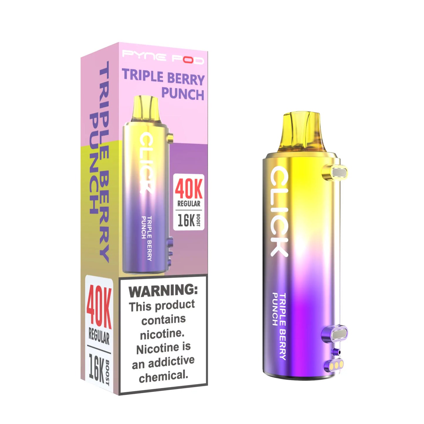 Pyne Pod Click 40K Disposable Vape Pod (Requires Kit For Use)