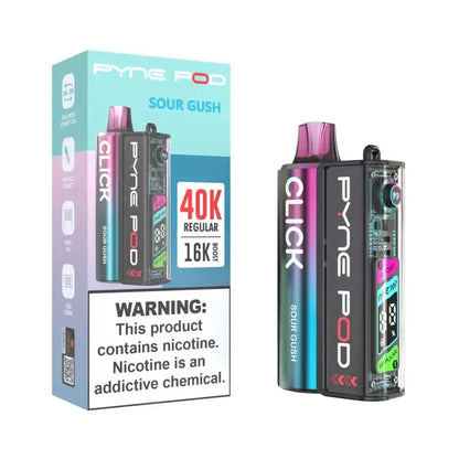 Pyne Pod Disposable Vape Sour Gush Pyne Pod Click 40K Disposable Vape Kit (5%, 40000 Puffs)