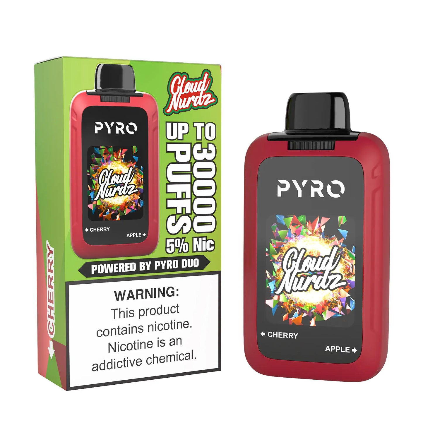 Pyro Duo x Cloud Nurdz 30K Disposable Vape