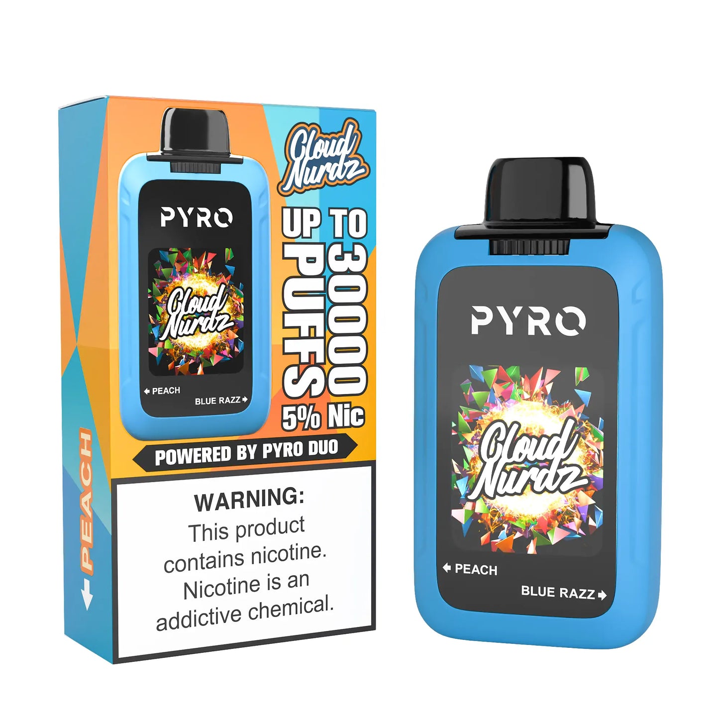 Pyro Duo x Cloud Nurdz 30K Disposable Vape