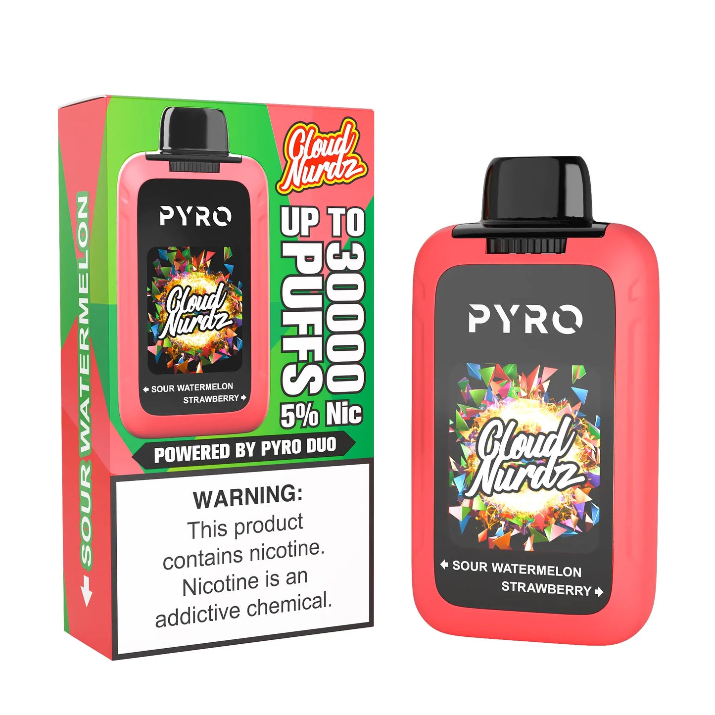 Pyro Duo x Cloud Nurdz 30K Disposable Vape
