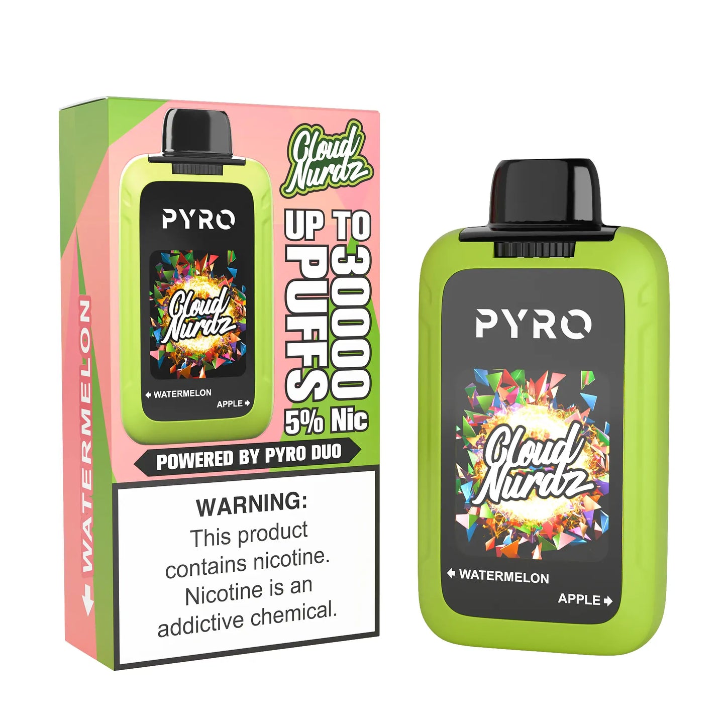 Pyro Duo x Cloud Nurdz 30K Disposable Vape