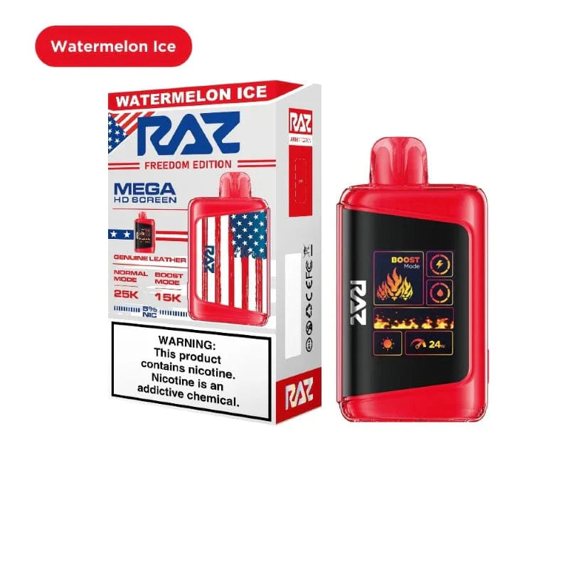 RAZ Disposable Vape Watermelon Ice (Christmas Edition) RAZ DC25000 Disposable Vape (5%, 25000 Puffs)