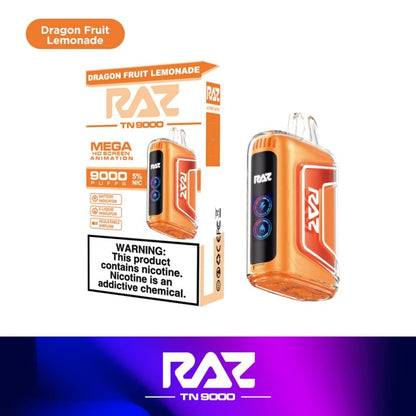 raz tn9000 disposable vape dragon fruit lemonade