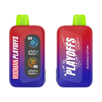 Rodman Disposable Vape Blue Razz Cotton Rodman  Playoffs 50K Ice-Nic Control Disposable Vape (5%, 50000 Puffs)