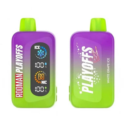 Rodman Disposable Vape White Grape Ice Rodman  Playoffs 50K Ice-Nic Control Disposable Vape (5%, 50000 Puffs)
