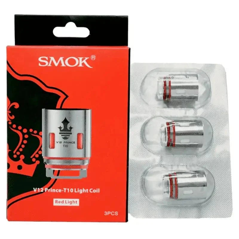 SMOK Coils T10 Coil 0.11ohm Light Up Red TFV12 Prince Coils (3pcs) - SMOK