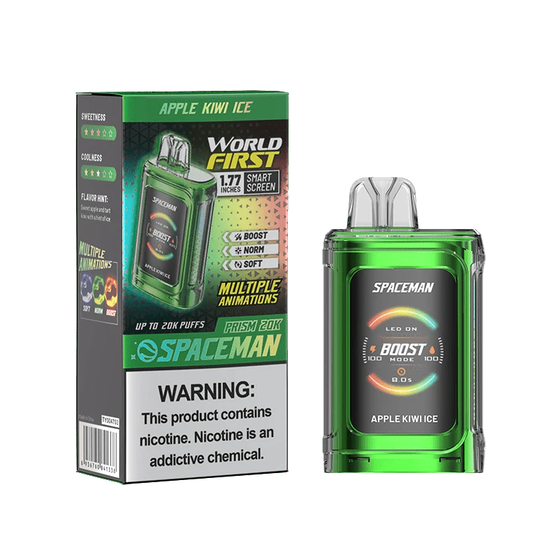 SMOK Spaceman Prism 20K Disposable Vape Apple Kiwi Ice Flavor