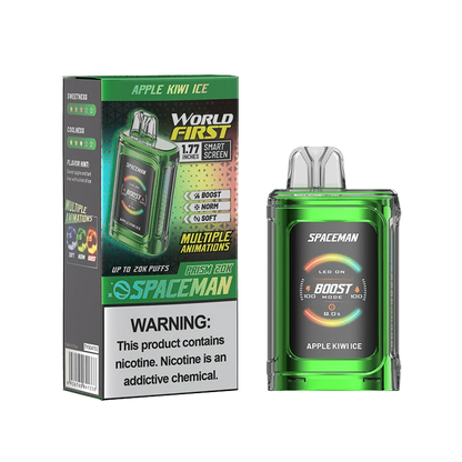 SMOK Spaceman Prism 20K Disposable Vape Apple Kiwi Ice Flavor