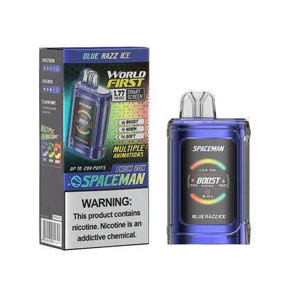 SMOK Spaceman Prism 20K Disposable Vape Blue Razz Ice Flavor